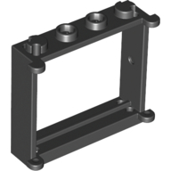 Fenster 1 × 4 × 3 Schwarz