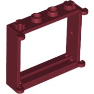 Window 1 × 4 × 3 Dark Red
