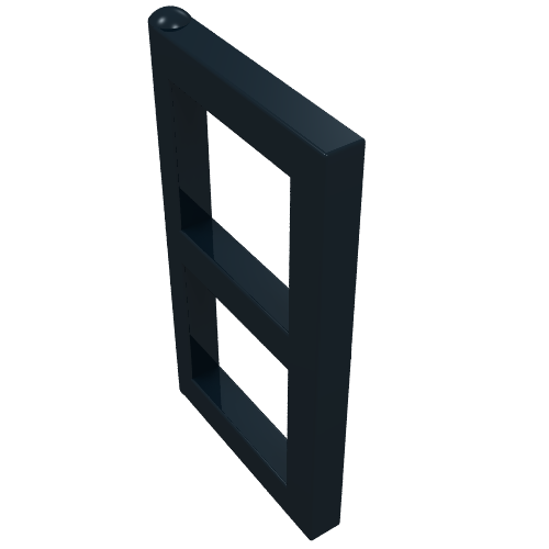 Window 1 × 2 × 3 Pane Schwarz