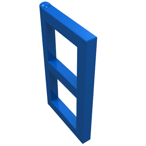 Window 1 × 2 × 3 Pane Blau