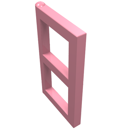 Window 1 × 2 × 3 Pane Pink