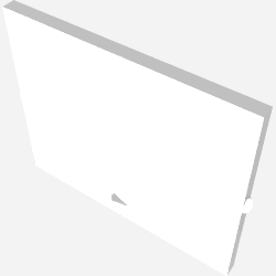 Glass for Window 1 × 4 × 3 [Old Style - Circular Indent] Trans-Clear