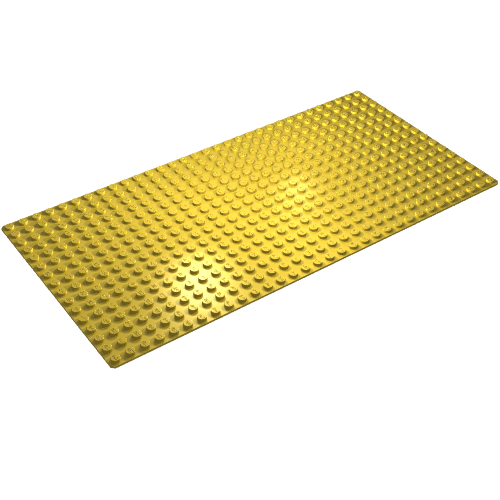Baseplate 16 × 32 Yellow