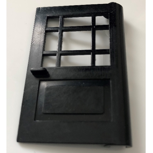 Minitalia Door 1 × 4 × 5 with 9 Panes Black