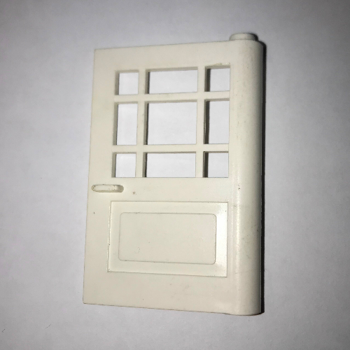 Minitalia Door 1 × 4 × 5 with 9 Panes White