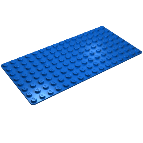Baseplate 8 × 16 Blue