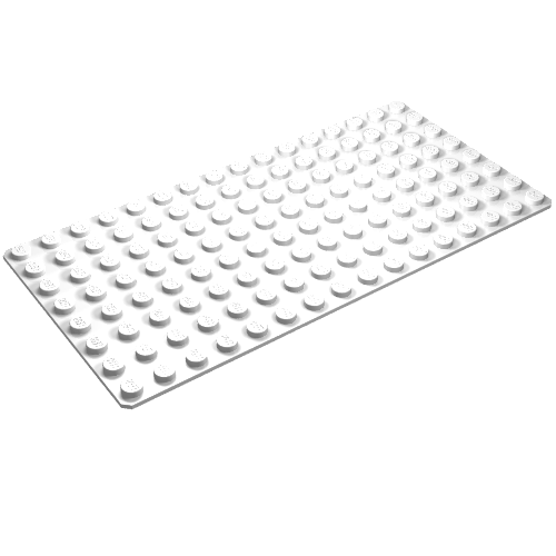 Baseplate 8 × 16 White