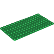 Baseplate 8 × 16 Green