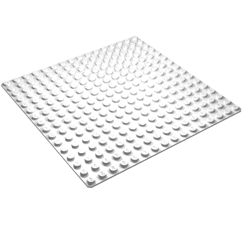 Baseplate 16 × 16 White