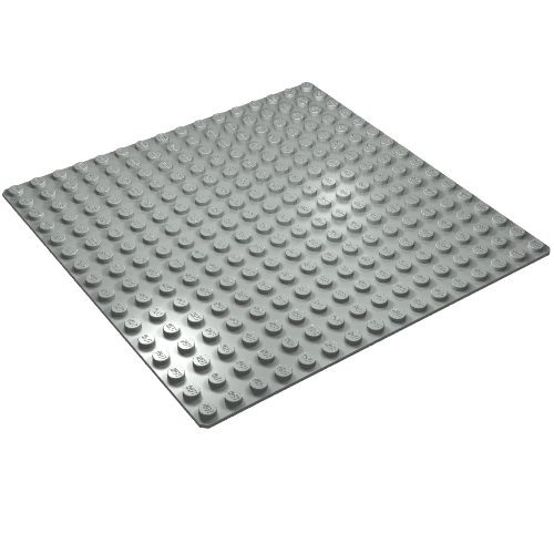 Baseplate 16 × 16 Light Gray