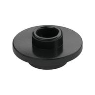 Equipment Cup / Teacup Saucer with Recessed Stud on Top [PLAIN] Schwarz