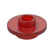 Equipment Cup / Teacup Saucer with Recessed Stud on Top [PLAIN] Trans-Red
