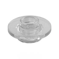 Equipment Cup / Teacup Saucer with Recessed Stud on Top [PLAIN] Transparent