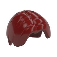 Hair Bowl Cut and Parted in Center Dark Red