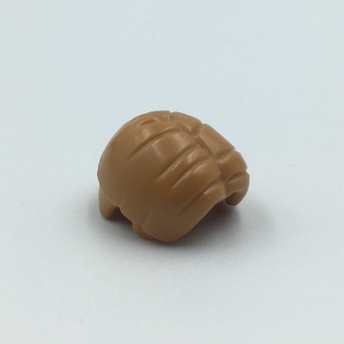 Hair Bowl Cut and Parted in Center Medium Nougat