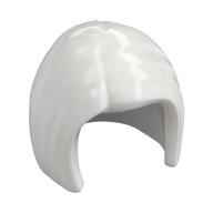 Hair Mid-Length, Smooth White