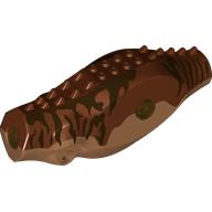 Animal Body Part, Dinosaur, Carnotaurus Body with Dark Brown and Reddish Brown Markings Print Medium Nougat