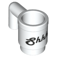 Equipment Cup / Mug with 'Shhh!' Print White