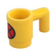 Equipment Cup / Mug with Red X-Men Logo print Yellow