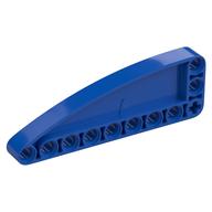 Technic Beam 9 × 3 L-Shape with Quarter Ellipse Thick Blue
