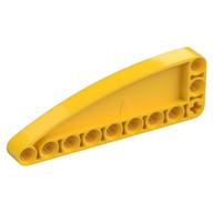 Technic Beam 9 × 3 L-Shape with Quarter Ellipse Thick Gelb