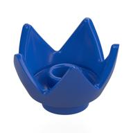 Crown / Flower / Egg Shell Half Blau