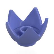 Crown / Flower / Egg Shell Half Blue Violet