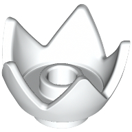 Crown / Flower / Egg Shell Half Weiß