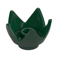 Crown / Flower / Egg Shell Half Dark Green