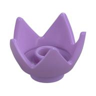 Crown / Flower / Egg Shell Half Medium Lavender