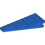 Wedge Plate 8 × 4 Wing Left Blue