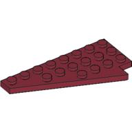 Wedge Plate 8 × 4 Wing Left Dark Red