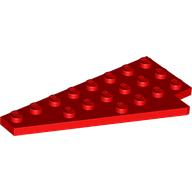Wedge Plate 8 × 4 Wing Left Red