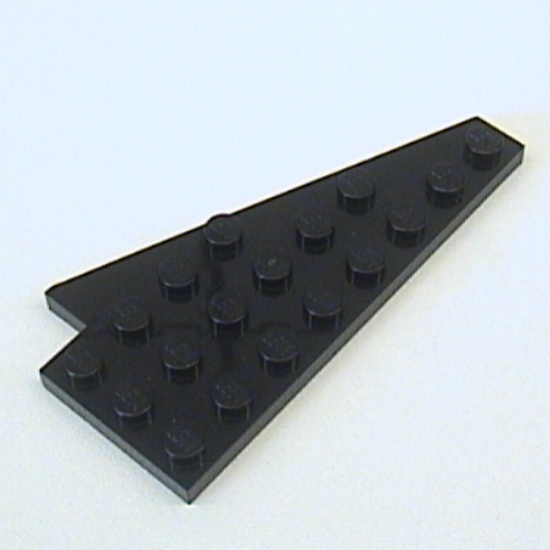 Wedge, Plate 8 × 4 Wing Left without Underside Stud Notch Black