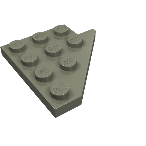 Wedge Plate 4 × 4 Wing Left Dark Gray