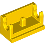 Hinge Brick 1 × 2 Base Yellow