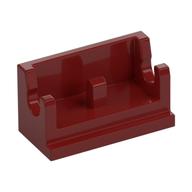 Hinge Brick 1 × 2 Base Dark Red