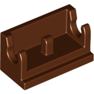 Hinge Brick 1 × 2 Base Rotbraun