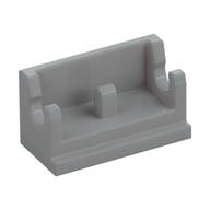 Hinge Brick 1 × 2 Base Light Bluish Gray