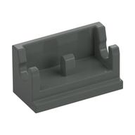 Hinge Brick 1 × 2 Base Dark Gray