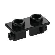 Hinge Brick 1 × 2 Top Plate Thin Black