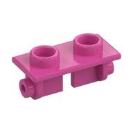 Hinge Brick 1 × 2 Top Plate Thin Medium Dark Pink