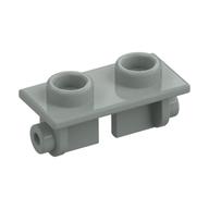 Hinge Brick 1 × 2 Top Plate Thin Light Gray