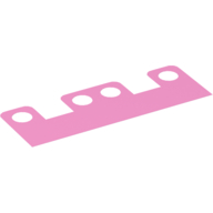 Hipwear Skirt, 4 Holes [10mm] Bright Pink