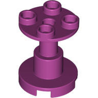 Support Round 2 × 2 × 2 Stand with Reach-Through Center Hole Magenta