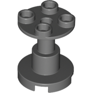 Support Round 2 × 2 × 2 Stand with Reach-Through Center Hole Dark Bluish Gray