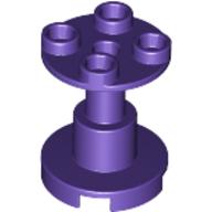 Support Round 2 × 2 × 2 Stand with Reach-Through Center Hole Dunkellila