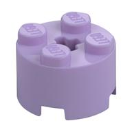 Brick Round 2 × 2 with Axle Hole Lavender