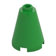 Cone 2 × 2 × 2, Open Stud Bright Green