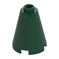 Cone 2 × 2 × 2, Open Stud Dark Green